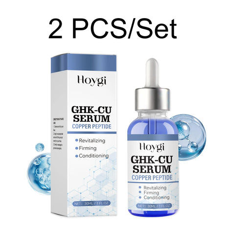 30ml Copper Peptide Serum GHK-Cu Face Firming Lifting Fade Fine Lines Shrink Pores Barrier Repair Hyaluronic Acid Moisturizer