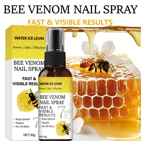 Bee Venom Nail Spray - Fast Visible Results, Stops Spread & Strengthens Nails with Hyaluronic Acid, Safe for All Skins