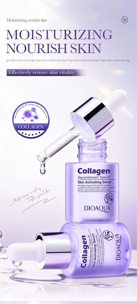 Instant Wrinkle Remover Face Serum Lifting Firming Fade Fine Lines Anti-aging Essence Whitening Brighten Nourish Skin Care