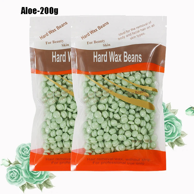 1000g/200g/50g Hot Wax Hair Removal Depilatory Waxing Wax Beads For Wax Heater Painless for Body Hairs Removal Beans