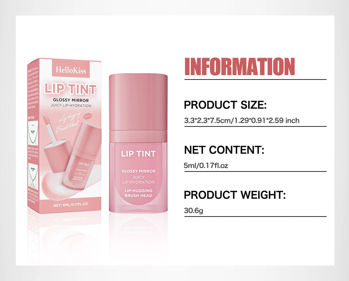 Velvet Lip Gloss Matte Lip Tint Waterproof Non-stick Cup Anti-fade Moisturizing Long Lasting Plump Lip Makeup