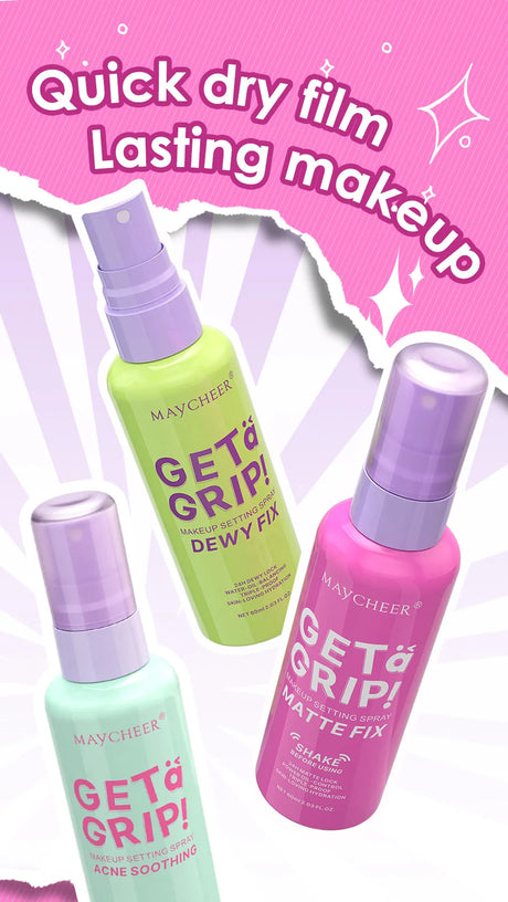 MAYCHEER Setting Spray Soft-focus Mist Matte Waterlight Oil Control Non-Smudging Non-Tight Waterproof 24H Long-lasting Cosmetics