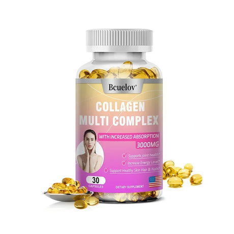 Collagen Complex Capsules - Promote Hair Growth, Skin & Nails Health, Supports Joint, Bone & Muscle Health, for Women and Men