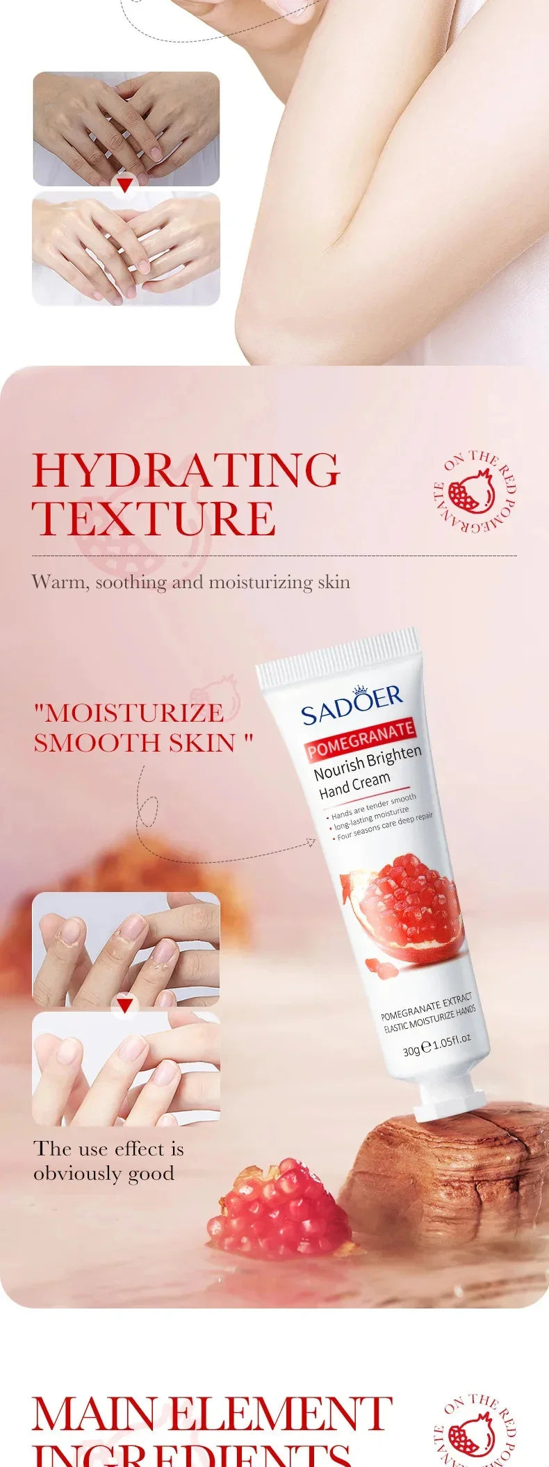 Wrinkle Removal Anti-Crack Hand Cream Skin Cracked Repair Products Soften Nourish Anti-drying Whitening Moisturizing Hand Care