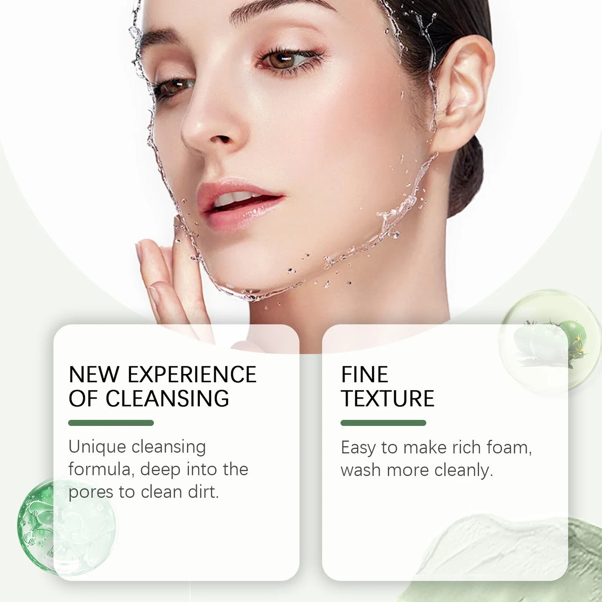 Green Tomato Mud Mask Cleansing Blackhead Pore Improve Rough Oil Control Moisturize Brighten No Irritation Facial Clay Cleanser