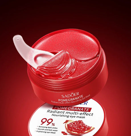 Red Pomegranate Eye Mask, a Multi-Effect Care Product with Moisturizing and Nourishing Properties, Can Effectively Improve Dark Circles Around the Eyes, Reduce Dry Lines and Fine Lines on the Skin Around the Eyes, and Make th