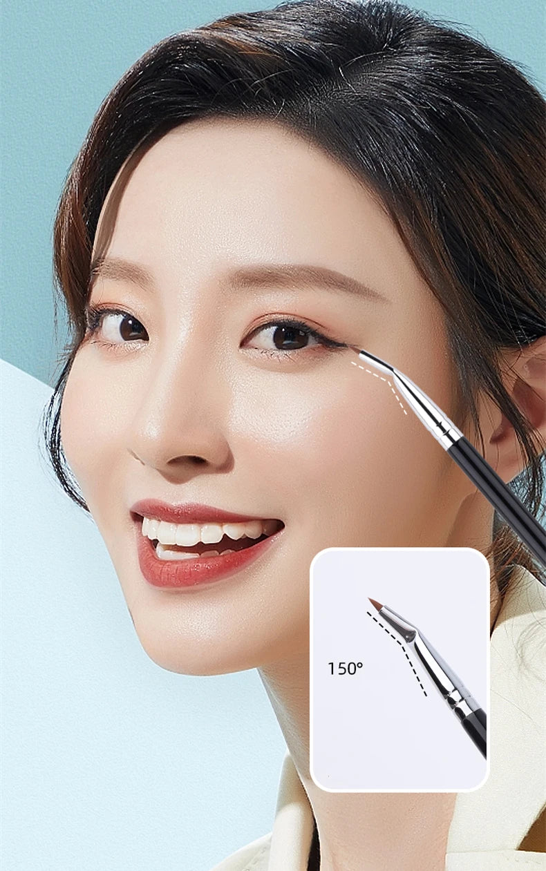 LOYBJ Bend Head Eyeliner Brush Eye Detail Makeup Brush Under Eyes Tear Trough Concealer Brush Women Fine Liner Beauty Maquiagem