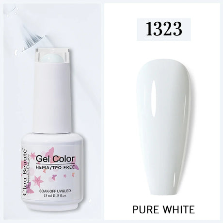 Clou Beaute Gel Nail Polish Neon Brown Royal Blue Red Green Pastal Nude Nail Art Varnishes Gel Lacquer HEMA/TPO FREE UV Gel Nail