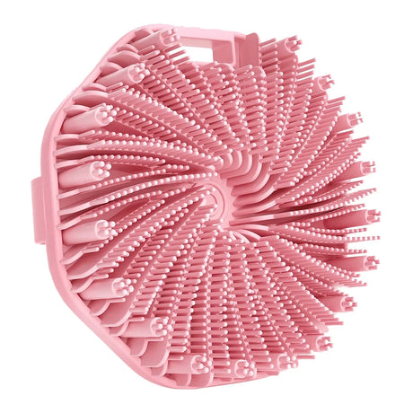 Silicone Body Scrubber Shower Brush Exfoliating Shower Scrubber with Non-Slip Hand Strap Silicone Body Buffer for Use in Shower