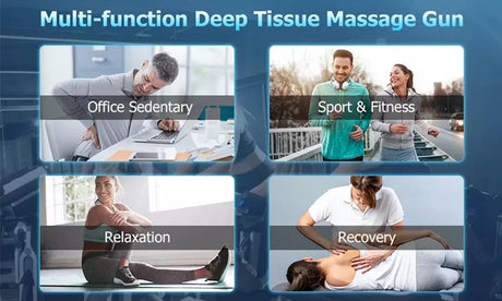 Massager Body Neck Back Deep Tissue Muscle Relaxation Pain Relief Fitness Fascial Massage Gun Electric Percussion Pistol