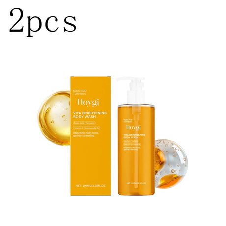 Kojic Acid Turmeric Brightening Body Wash Moisturizing, Cleansing, and Smooth Skin Shower Gel