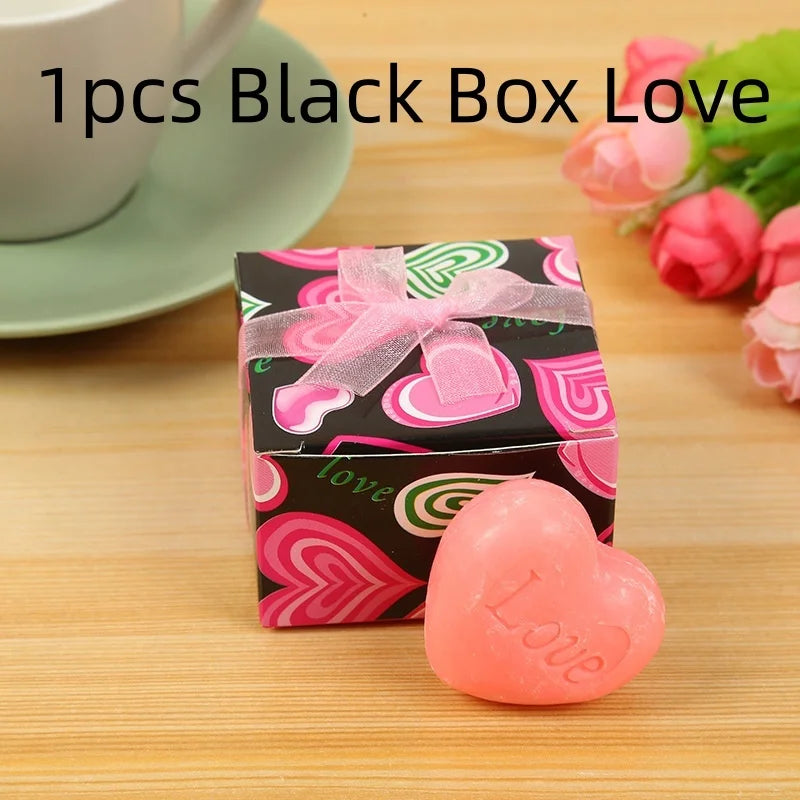 Handmade Love Heart shaped Design Bath Soap Wedding Party Love Gift Soapy Favor Valentine Gift Hand Soap