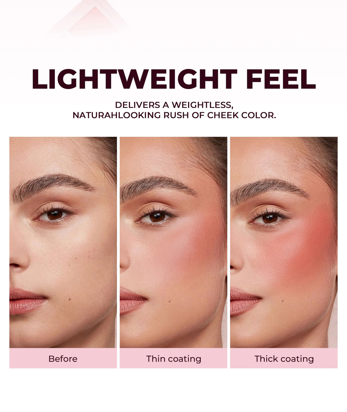 Long Wear Blush Makeup Palette Buildable Color Velvet Finish Face Powder Cheek Contouring Brightening