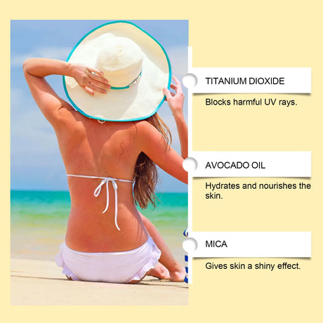 Facial Shiny Protection Sunscreen Spray SPF40+ Non-Sticky UV Isolation Anti-Oxidation Moisturizing Body Sunblock for Face Skin