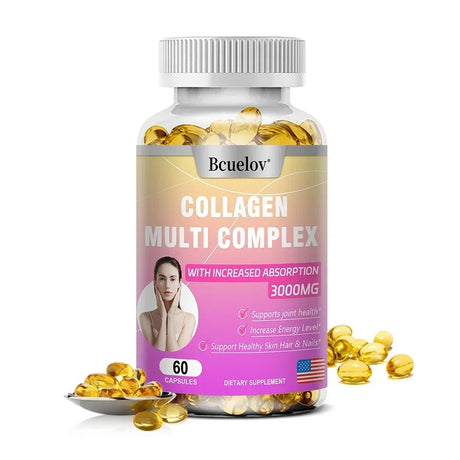 Collagen Complex Capsules - Promote Hair Growth, Skin & Nails Health, Supports Joint, Bone & Muscle Health, for Women and Men