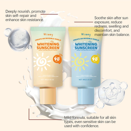 Kids Sunscreen Body Lotion Spf 50 Lightweight Non-greasy Refreshing Face Hydrating Brighten Broad Spectrum Moisturizing Sunblock