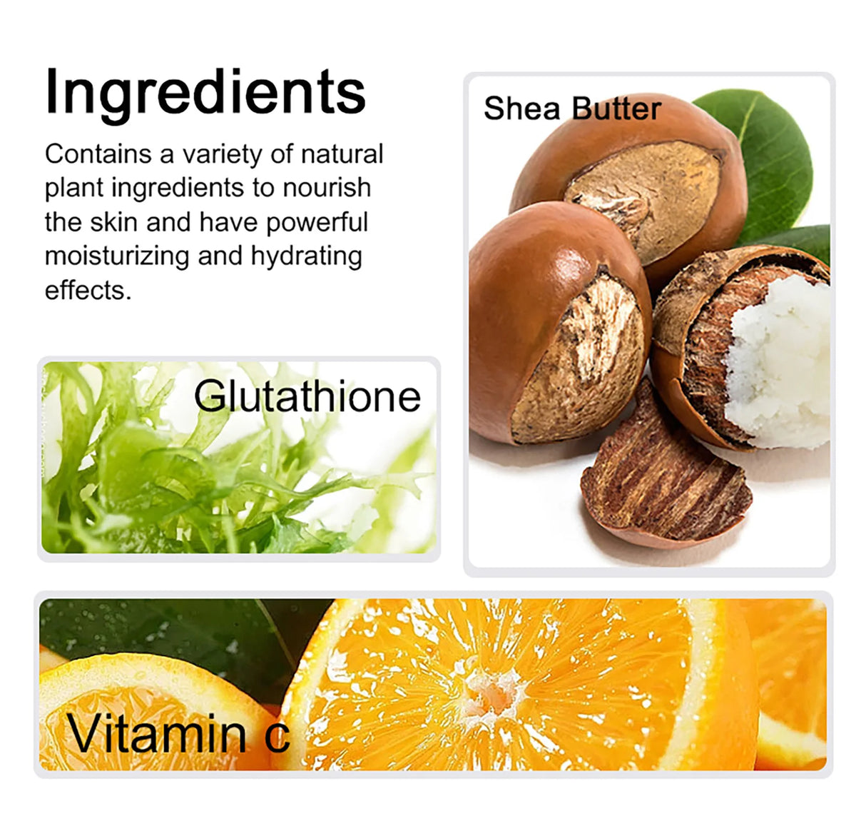 AILKE Glutathione & Vitamin C Kit, With Whitening Lotion, Moisturizing Cream, Lightening Soap, Spa Oil, Glowing Body Cream
