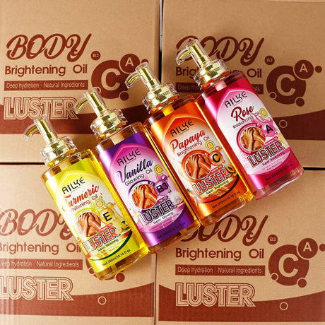 AILKE Whitening Body Oil, Moisturizing, Nourishing, Glowing, Brighten, Smooth Skin, Reduce Dark Spots, For All Skin Types, 300ml