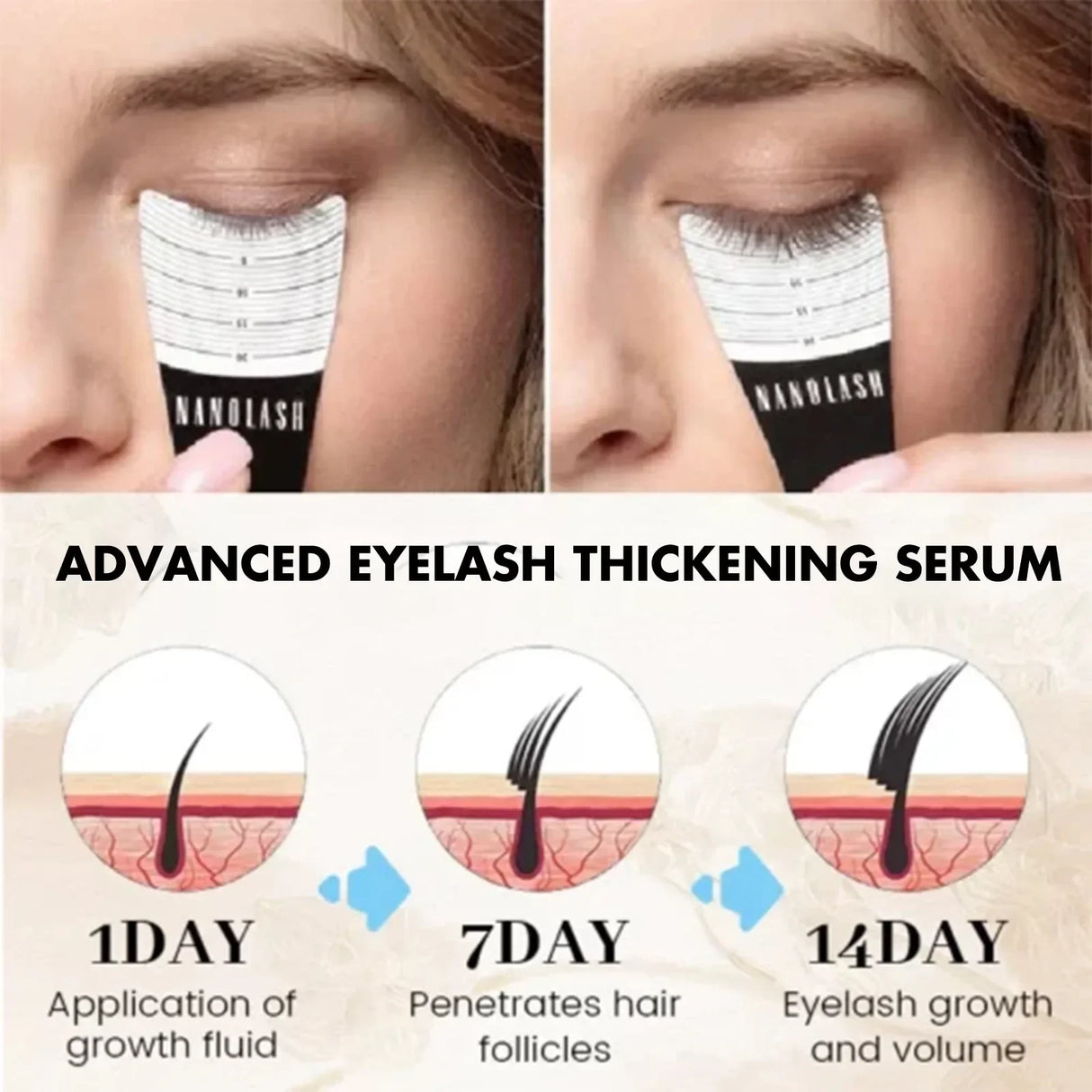 Fast Eyelash Growth Serum Natural Eyelashes Enhancer Longer Thicker Eyebrows Lift Essence Fuller Lashes Eye Care Korean Cosmetic