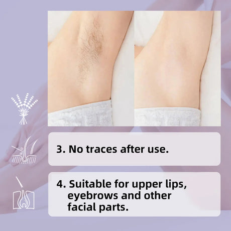 3 Minutes Fast Hair Removal Cream Painless Hair Growth Inhibitor Lip Face Arm Armpit Leg Permanent Depilatory for Men Women Care