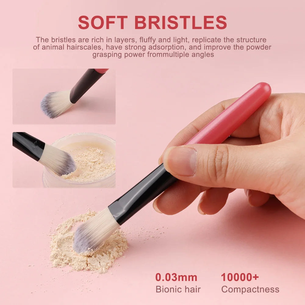 20PCS Eye Shadow Makeup Brush Set Concealer Brush Eye Cosmetic Soft Bristles Eyebrow Eyeliner Brush Portable Beauty Makeup Tools