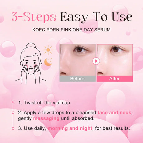 10pcs/Box PDRN Serum Moisturizing Repairs Brightens Reduces Sagging Skin Care Essence Benefits Anti Aging Facial Treatment