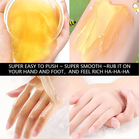 50g Turmeric Vitamin C Hand and Foot Mask, Plant-Based Care, Moisturizing and Nourishing, Apply and Wash Off Immediately, Smooths and Repairs, Lightens Skin, Nourishes, and Freshens Skin in One Step