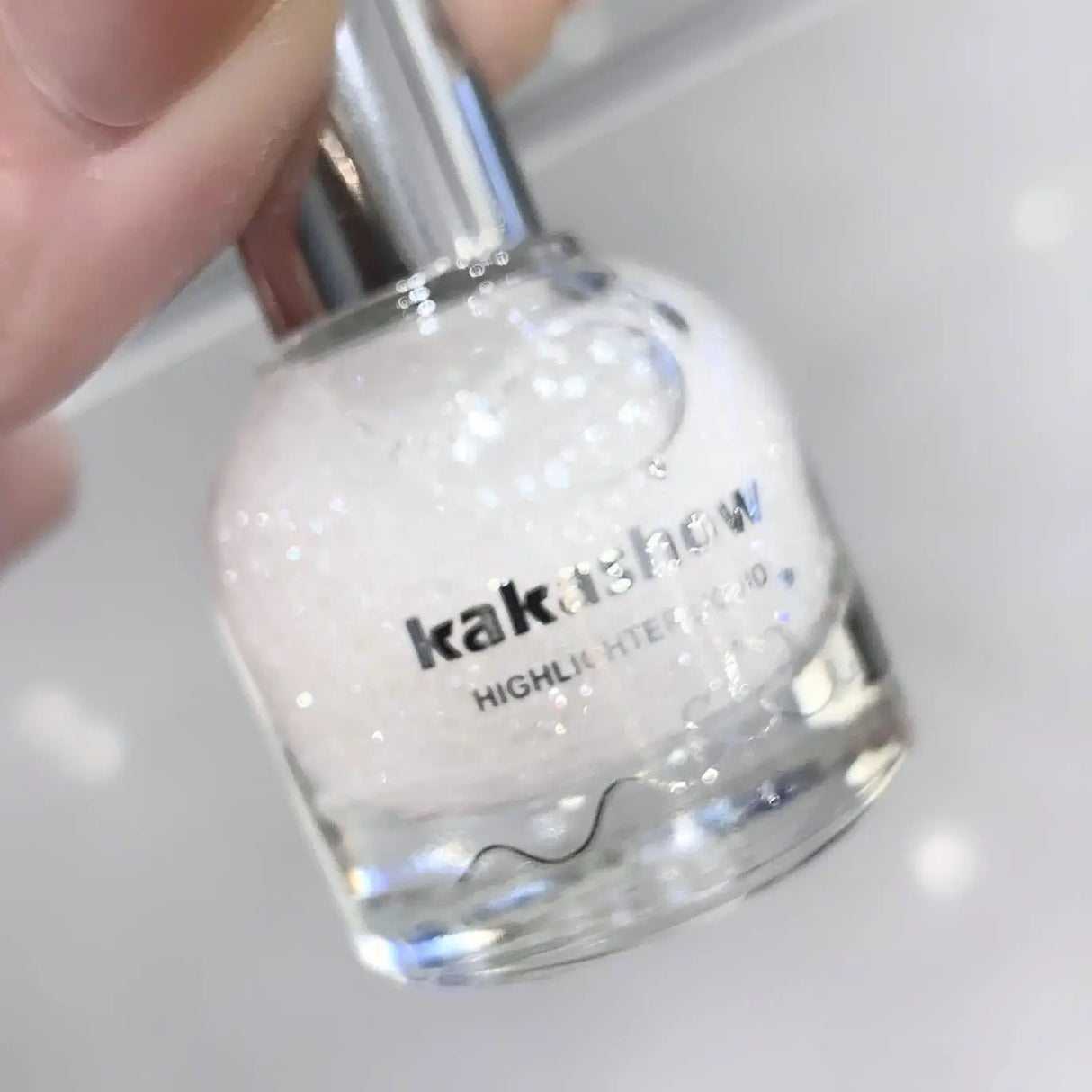 Diamond Ball Liquid Highlighter Flash Gloss Long Lasting Waterproof Glitter Brightening Makeup for Beach Hoilday Face Body