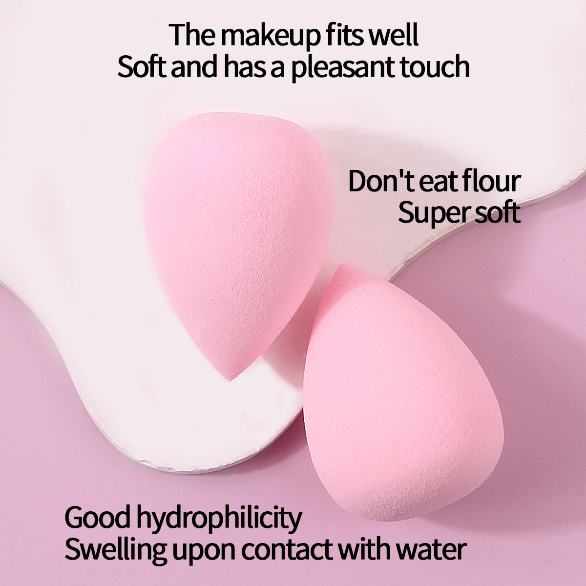 100/50/30/25/20/12PCS XL Super Affordable Large Soft Makeup Sponge Beauty Egg Set, No Powder Sticking Portable Makeup Tool