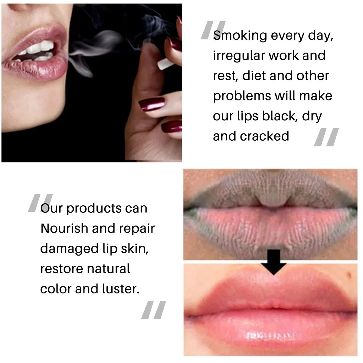 Lighten & Repair Dark Lips Lip Balm Reduce Lip Pigment Deposition Exfoliate Hydrating Lip Treatment