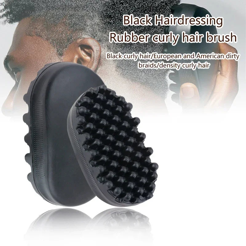 Hot Sale Portable Silicone Hair Brush Washable Durable Rubber Curly Brush Hair Beauty Dirty Braided Curly Hair Men Cleaning Tool