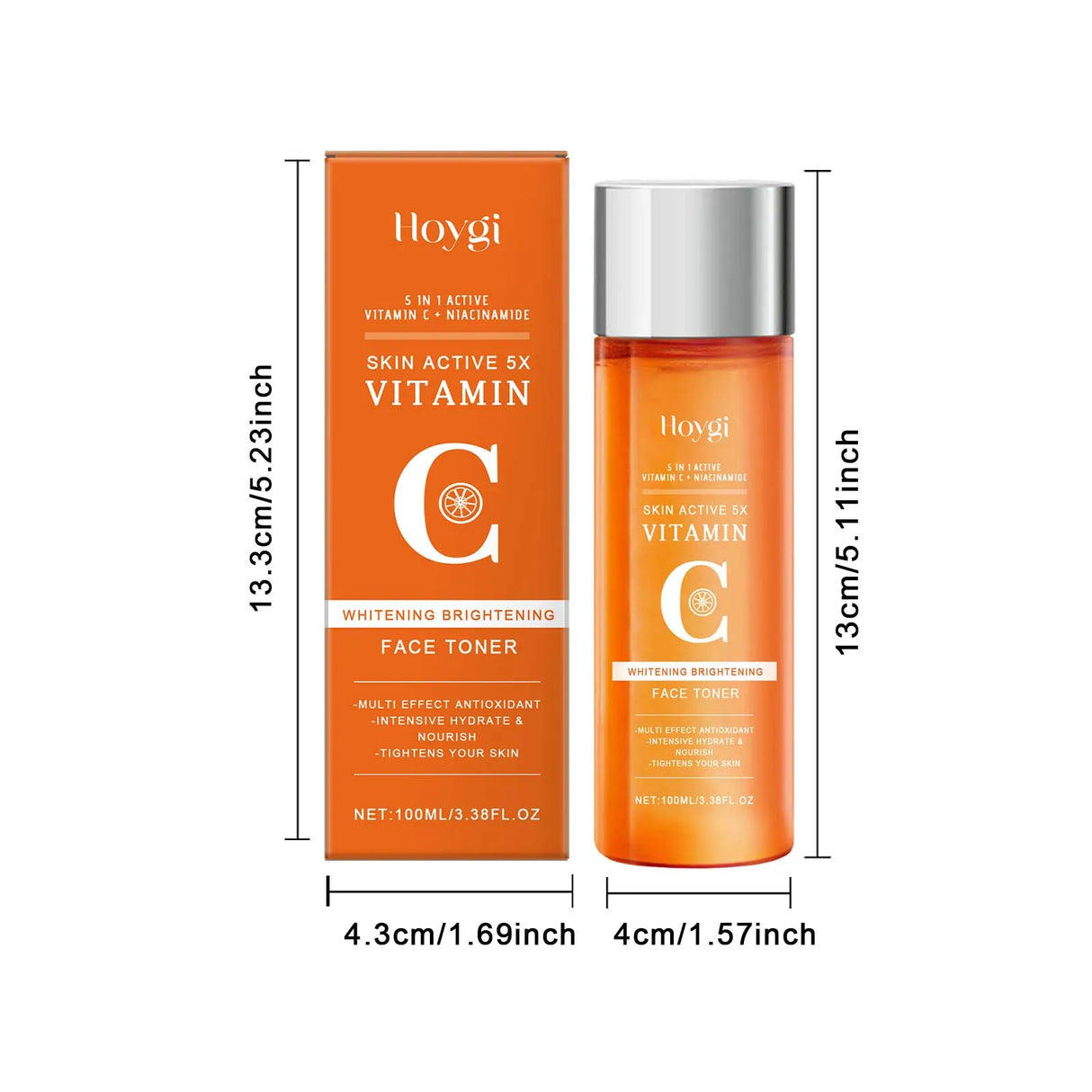 Vitamin C Hydrating Toner Moisturizing Brightening Refreshing Antioxidant Facial Essence Shrink Pores Smoothing Face Skin Care