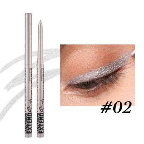 12-Color Fashion Eyeliner Pencil Smokey Punk Style Eye Liner Pen Long-lasting Waterproof Perform Stage Makeup Eyeshadow Stick