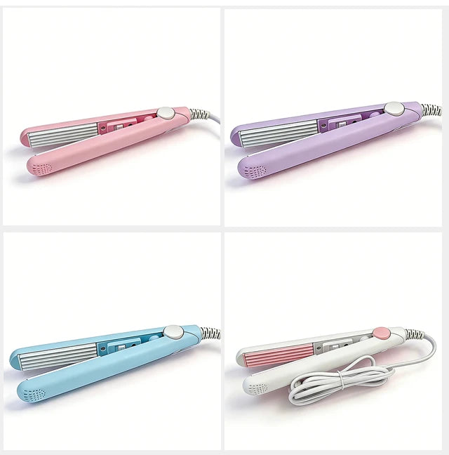 3-in-1 Curling Iron Hair Styler Clips Flat Crimper Professional Styler Styling Tools Waver Brush Waver Straightener Hair Curler