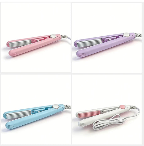 3-in-1 Curling Iron Hair Styler Clips Flat Crimper Professional Styler Styling Tools Waver Brush Waver Straightener Hair Curler