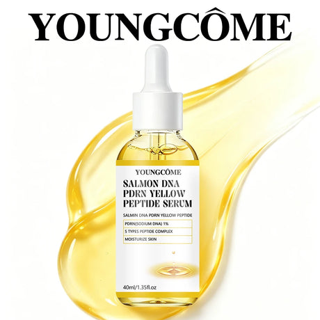 Salmon DNA PDRN + Yellow Peptide Complex Serum - Face Firming, Hydrating, Skin Repair, Radiance Glow, Lifting Treatment for Dull