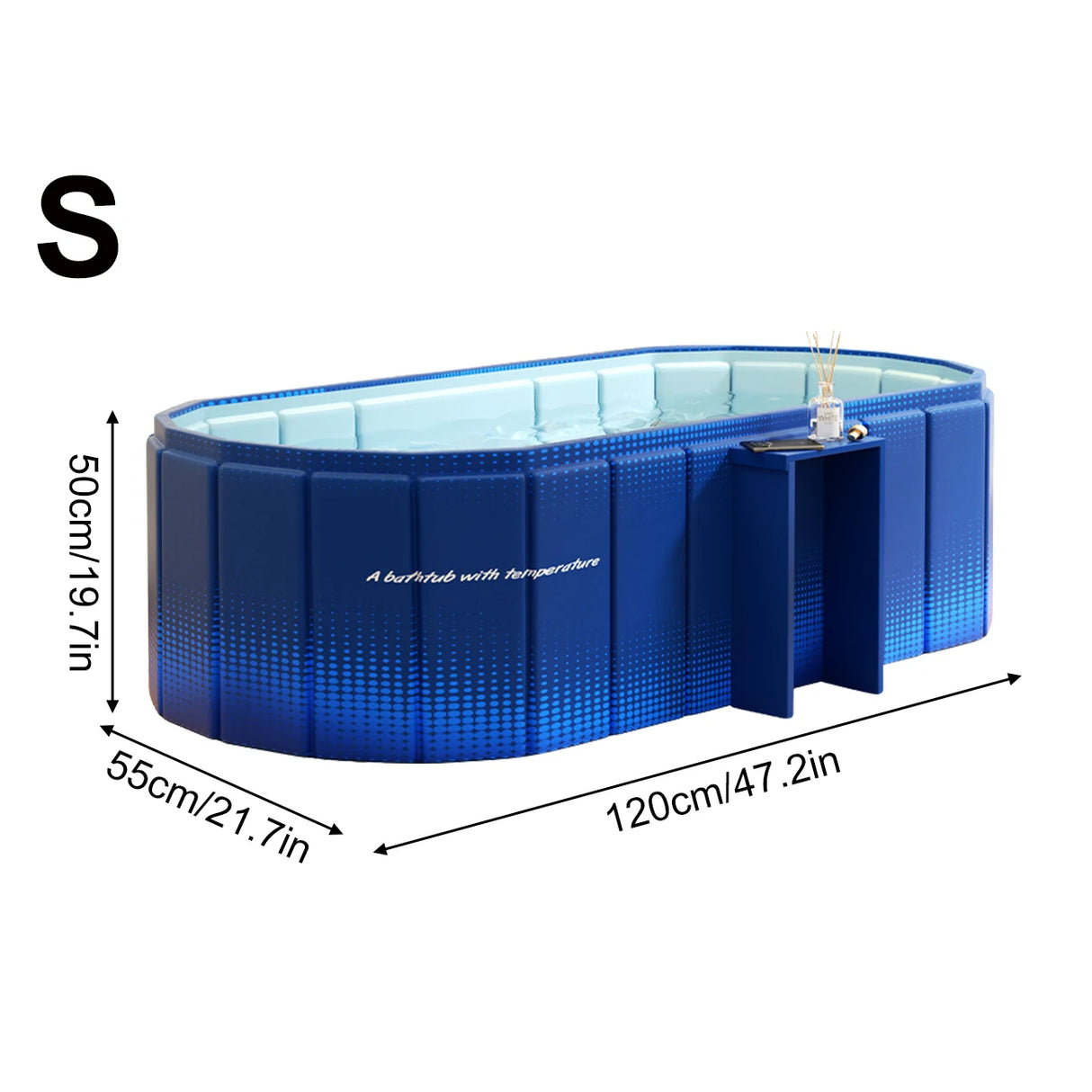 1PC Insulated Ice Bath , Cold Plunge Tub, No Inflation Install Needed, Shower-Compatible for Indoor & Outdoor Use