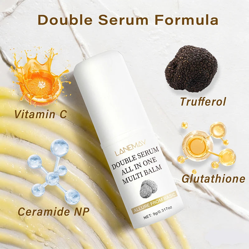 Black Truffle All-in-one Multi Serum Stick 9g Moisturizing Glowy Finish Solid Skin Cream Relieve Dry Skin Enhance Elasticity
