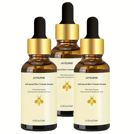 Bee Venom Serum Peptide Niacinamide Hyaluronic Acid Hydrating Essence Smooth Fine Lines Brighten Dull Daily Facial Skin Care