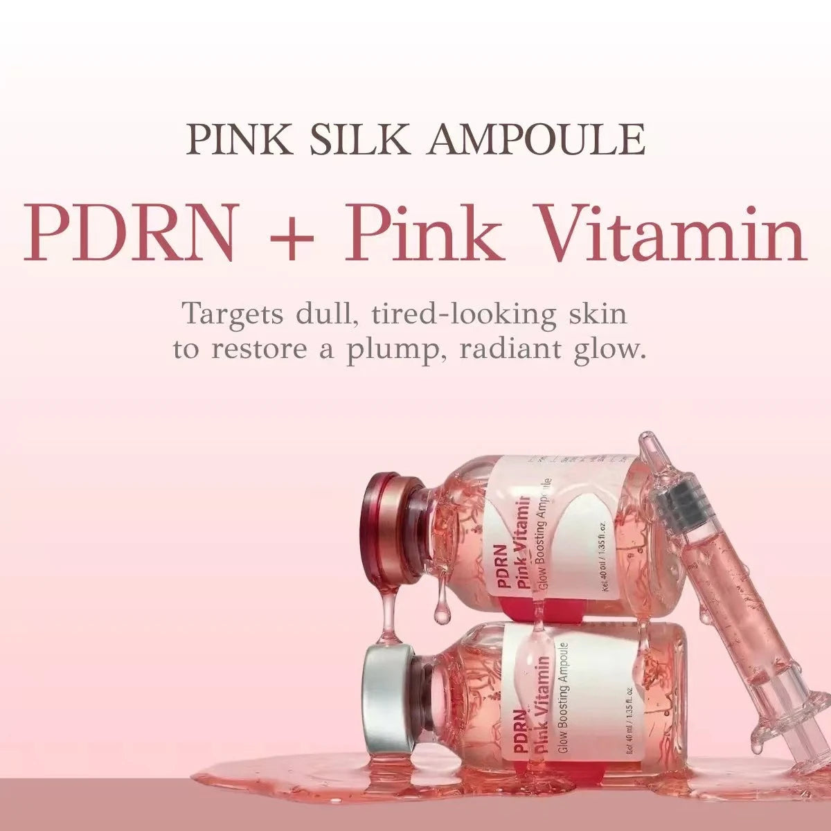 Deep Collagen Essence - Peptide Intensive Activation, Pink PDRN Stem Cell Ampoule, Brightening, Moisturizing, Skincare