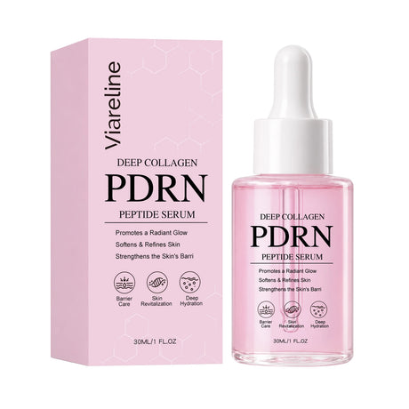 Collagen PDRN Peptide Serum For Barrier Repair Hydrating Revitalizing Anti Aging Formula Brightening Face Glow Treatment Essence