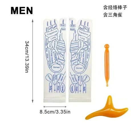 Physiotherapy Foot Care Massage Relieve Tired Feet Sock Acupressure Foot Massager Reflexology Socks Foot Acupoint Massage Tool