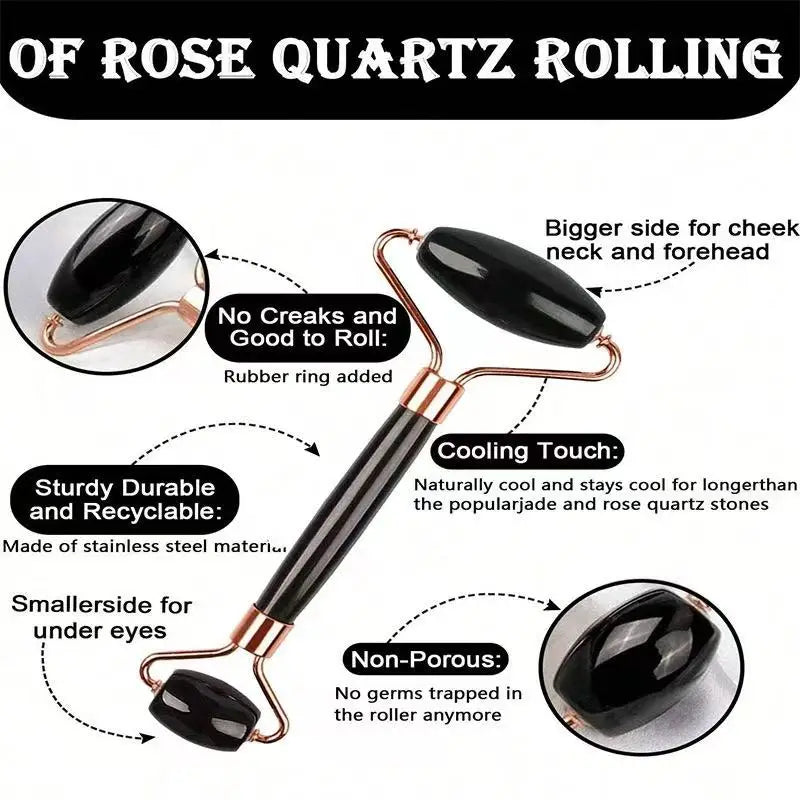 1/2/3pcs Ice Face Roller Facial Skincare Ice Roller Set,Facial Roller GuaSha FaceTool Set,Face Massage Roller Lifting Contouring