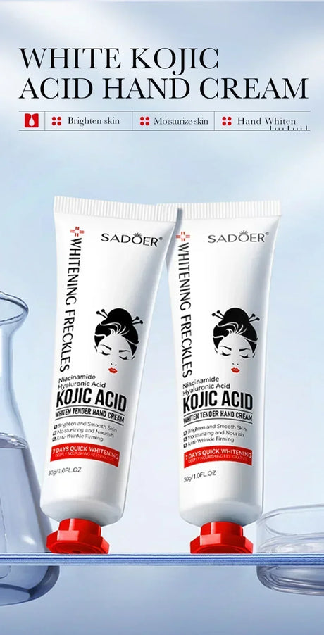 SADOER Kojic Acid Hand Cream Moisturizing Nourishing Brightening Hydrating Hand Creams Beauty Hands Skin Care Products