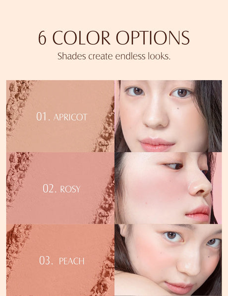 Soft Mineral Blush Palette 6 Colors Matte Long Lasting Powder Natural Cheek Contour Shadow Rouge Makeup Beauty