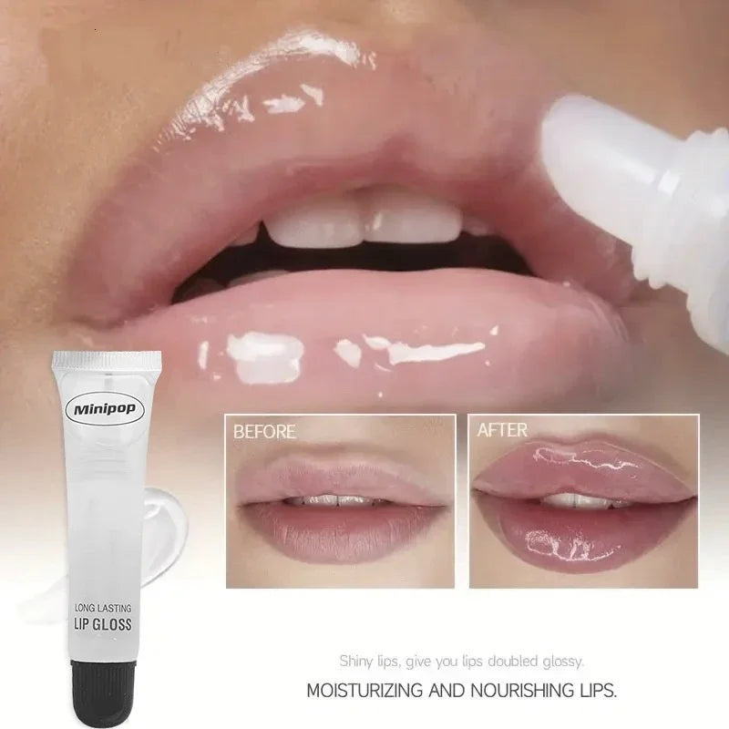 6pcs Lip Gloss Long Lasting Hydrating Clear Lip Gloss Non-sticky Lip Base Oil High-shine Finish Lip Care Cosmetics