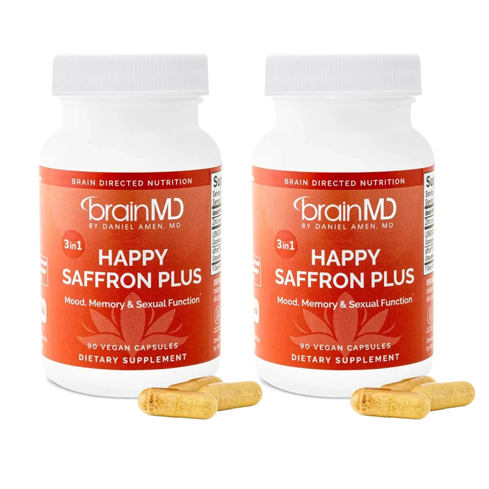 Saffron Supplements With Saffron Flower Extract, Curcumin & Zinc for Mood, Memory & Eye Health, Joint Supplements for Men Women