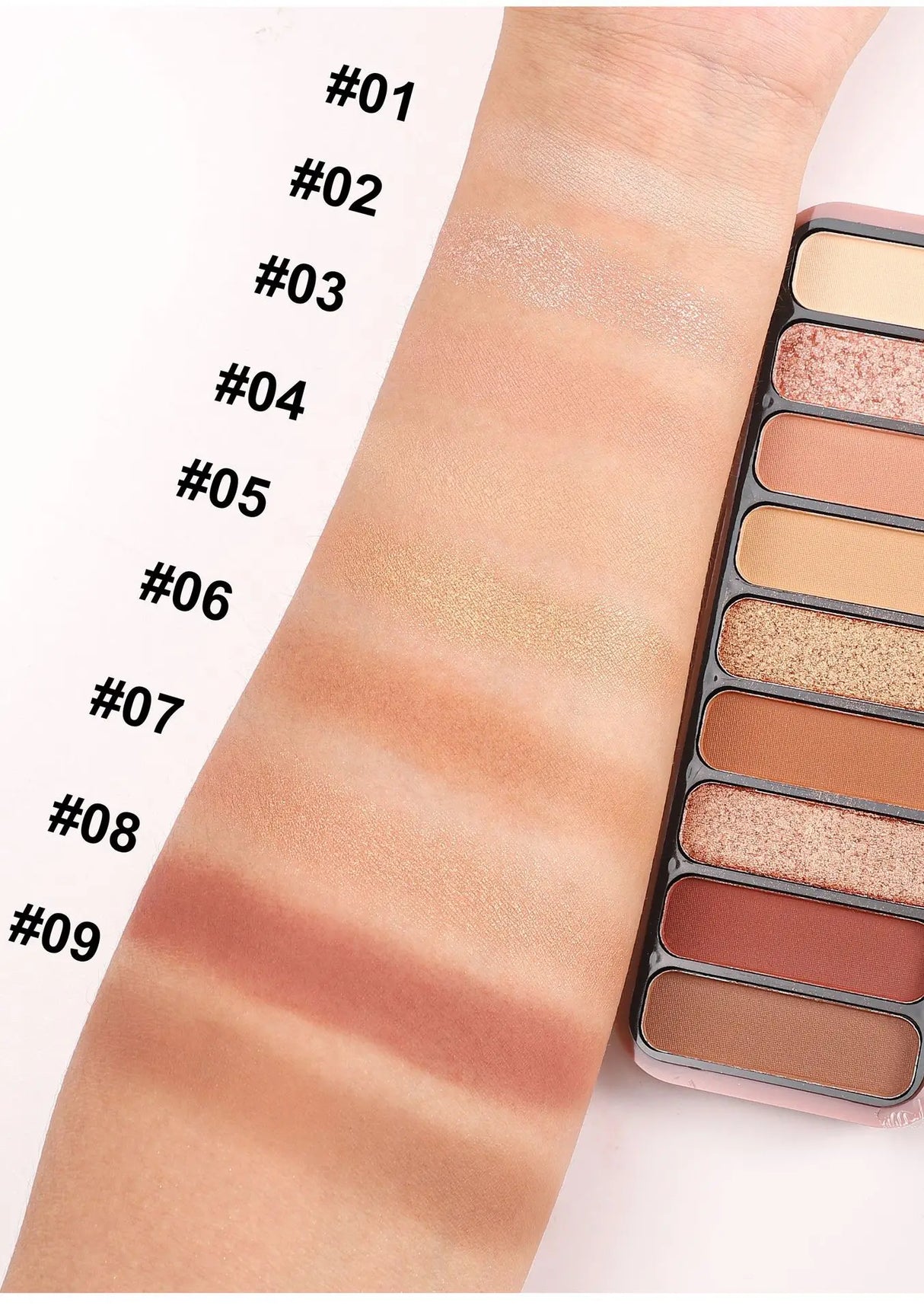 Desert Rose 9 Color Eyeshadow Palette High Pigment Matte Mineral Waterproof Long Lasting Natural Earthy Tones Makeup