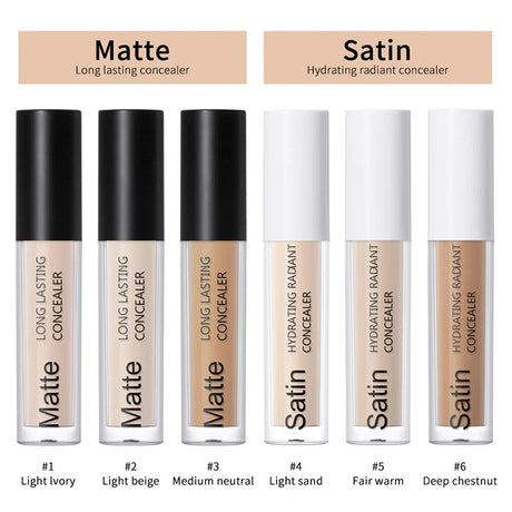 Dark Circles Acne Marks Cover Matte Face Concealer Brighten Skin Tone Repair Makeup Cosmetic for Women Daily