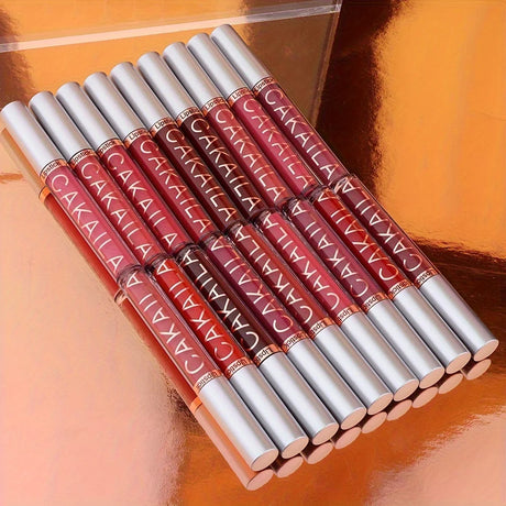 10 Pcs Matte Lipstick Lip Gloss Sets Long-Lasting Non-Fading Waterproof Non-stick Cup Exquisite Gift Everyday Holiday Universal